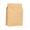 Custom Logo Printed Stand-Up Ziplock Kraft Paper Bags